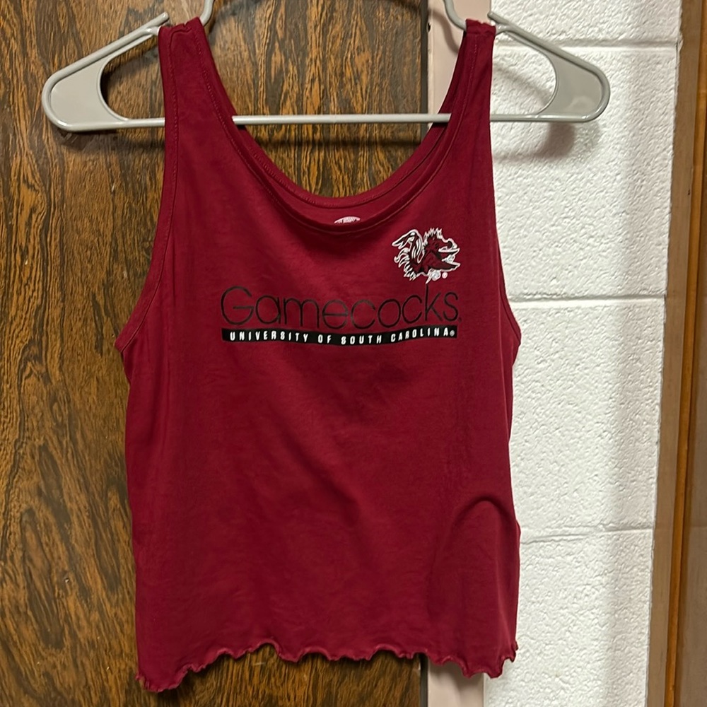 Carolina Gamecocks cropped tank